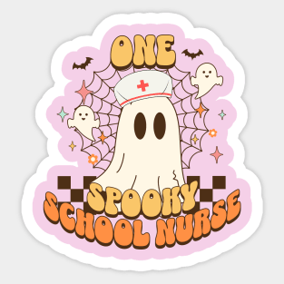 One Spooky School Nurse Sticker